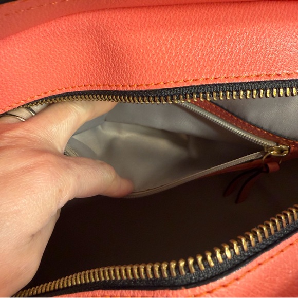 NWT Gianni Chiarini Camelia Pink Leather Dome Bag Satchel W/ Pouch Made in Italy - Picture 11 of 16